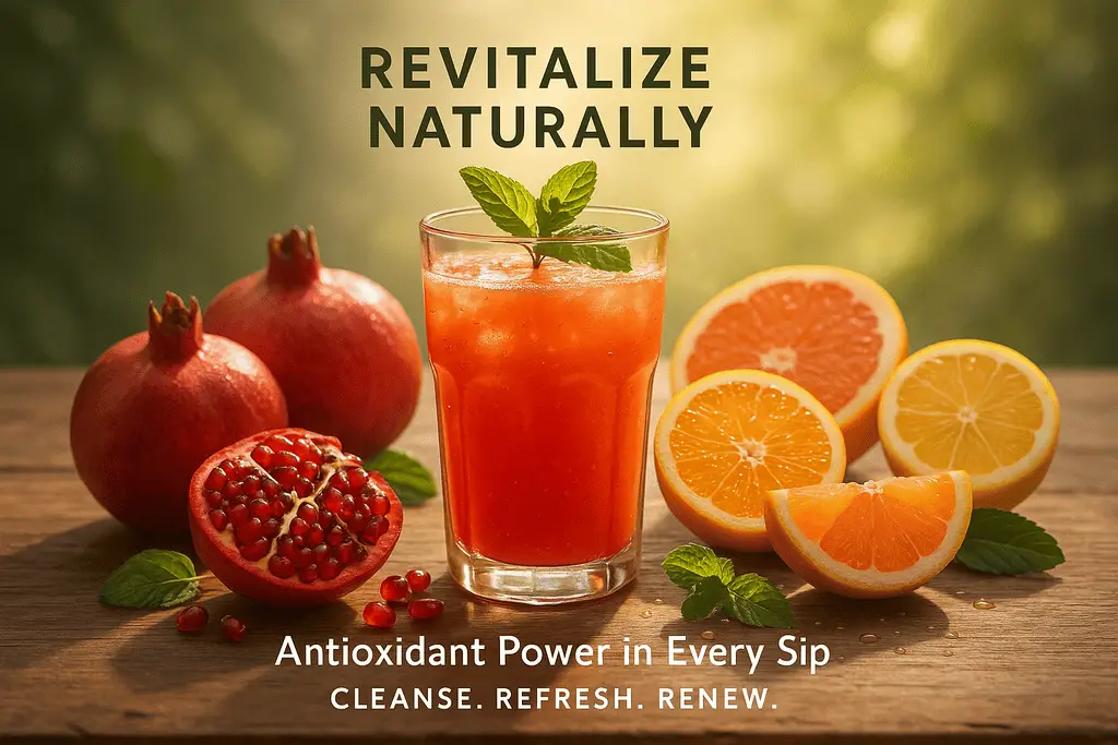 Citrus and Pomegranate Juice for Detoxification